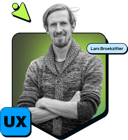 Lars Broekzitter, UX Designer at UXcellerate Portrait of Lars Broekzitter, UX designer and founder of UXcellerate.